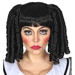 Pruik Pop Zwart