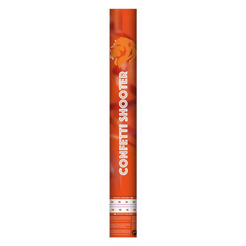 Oranje Confettishooter Rood/Wit/Blauw met Oranje Swirls