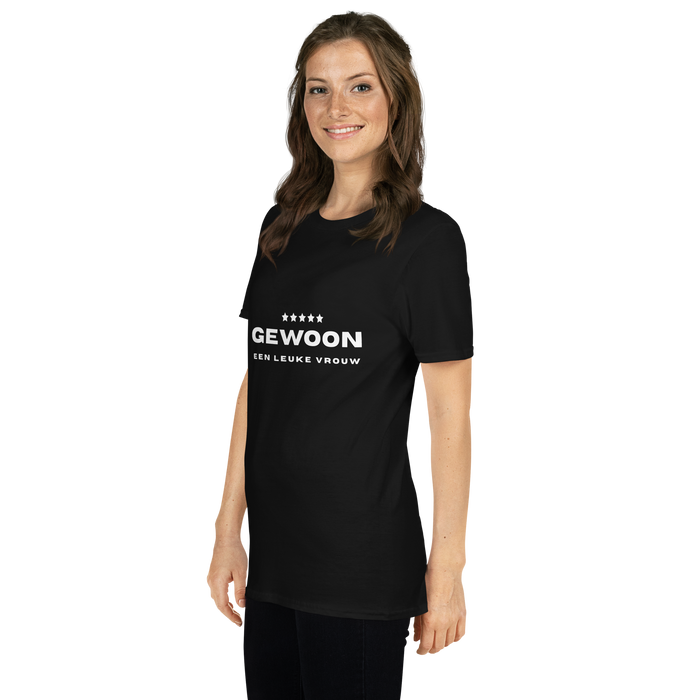 Gewoon een leuke vrouw t-shirt