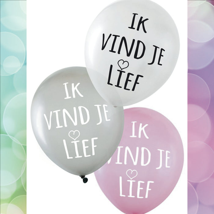 Ballonnen Ik Vind Je Lief Ballon - Scattando Verkleedhuis