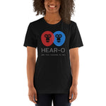 Hear-o Short-Sleeve Unisex T-Shirt, GRATIS VERZENDING