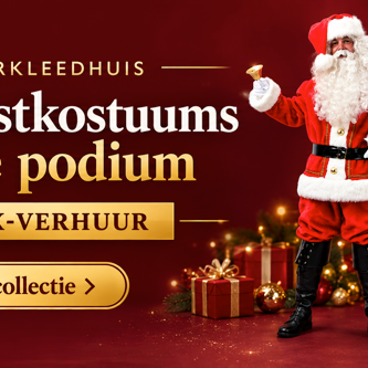 Kerstkostuums uit de verhuur: geef ze een tweede podium