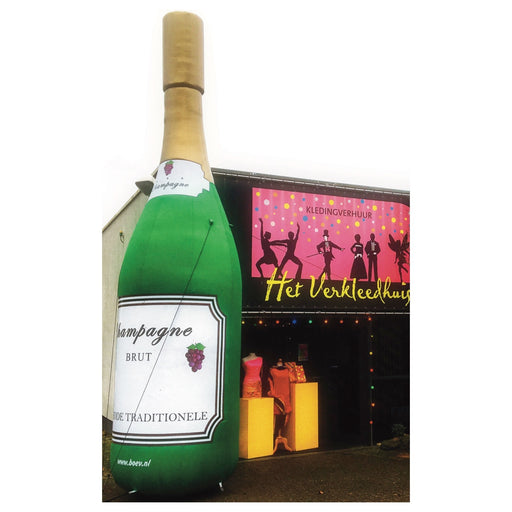 Opblaasbare Champagnefles | Ex-verhuur | Inclusief blower - Scattando Webshop