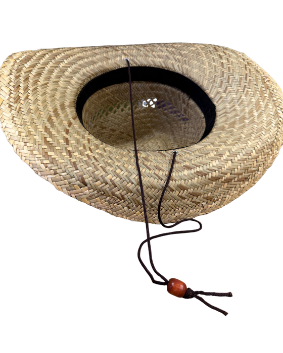 Cowboyhoed riet met koord