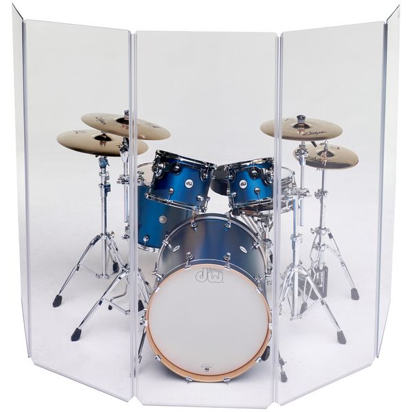 ClearSonic Drumscherm – 5-delig acryl geluidscherm incl. draagtas