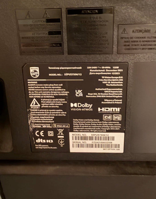 Televisie 55" Philips inclusief poot op wieltjes | Scattando