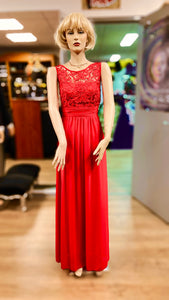 Eveningdress / Galajurk / Abito da Sera Elastic Size between 36-40 Red