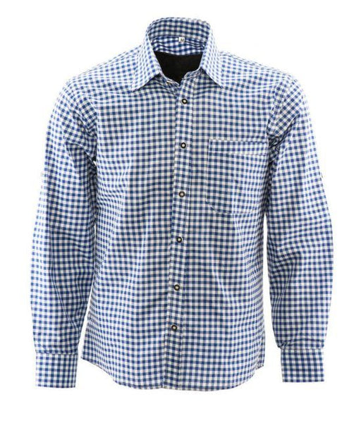 Tiroler Blouse Geblokt – Uitverkoop - Scattando Webshop