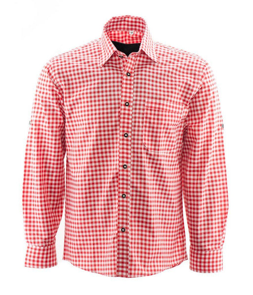 Tiroler Blouse Geblokt – Uitverkoop - Scattando Webshop