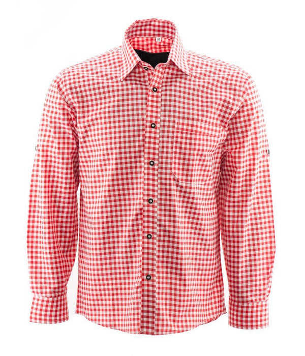 Tiroler Blouse Geblokt – Uitverkoop