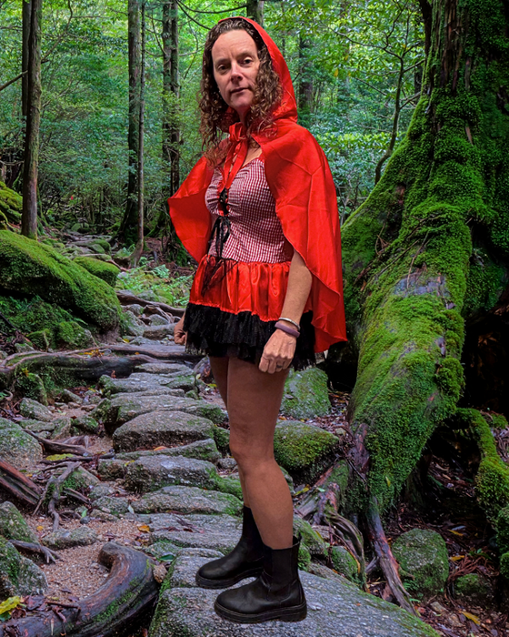 Roodkapje jurkje dames