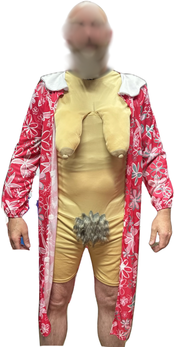 Naakte Oma Outfit huren