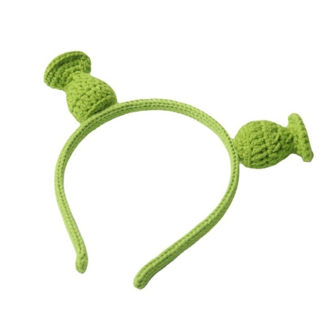 Shrek Hoofdband/Haarband Diadeem One Size Halloween Groene Oor