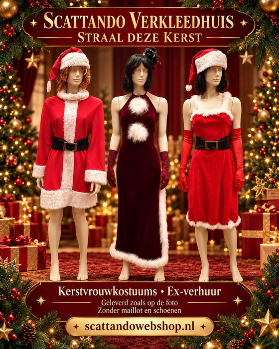 Kerstkostuums uitverkoop – Complete Ex-Verhuurset