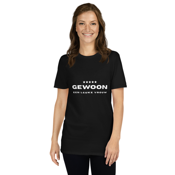 Gewoon een leuke vrouw t-shirt