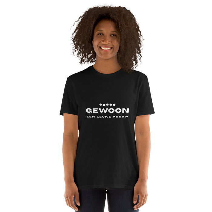 Gewoon een leuke vrouw t-shirt