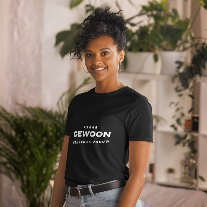 Gewoon een leuke vrouw t-shirt