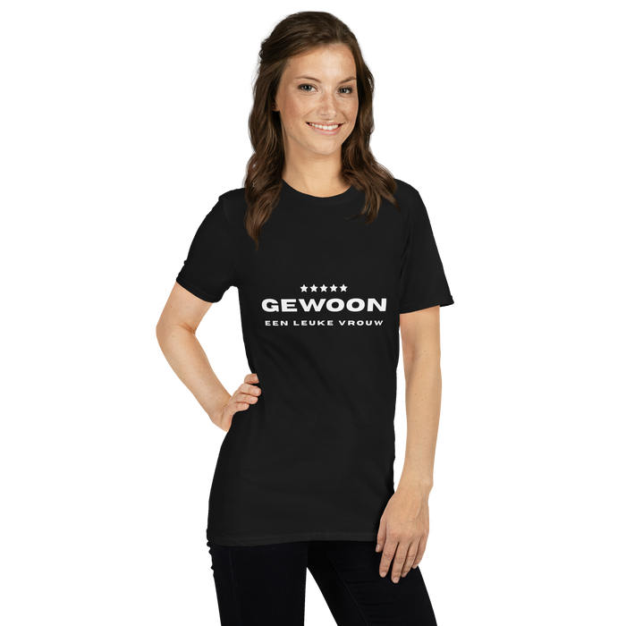 Gewoon een leuke vrouw t-shirt