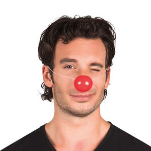 Clownsneus rood met elastiek - Scattando Verkleedhuis