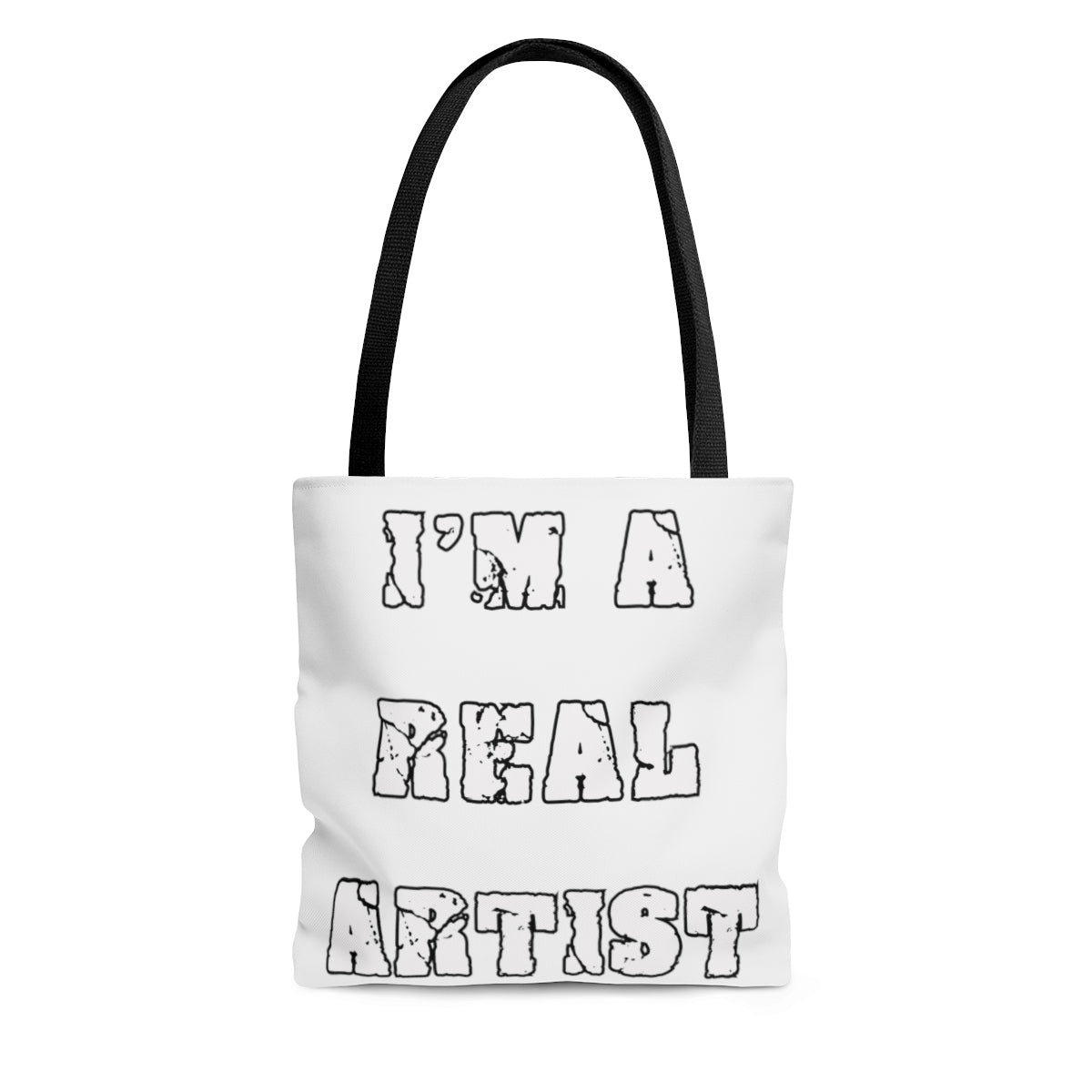 I'm a Real Artist Tote Bag / Tas - Scattando Verkleedhuis