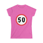 T-Shirt 50, Sarah, Jarige Job, birthday - Scattando Verkleedhuis