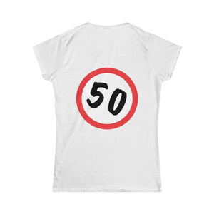 T-Shirt 50, Sarah, Jarige Job, birthday - Scattando Verkleedhuis