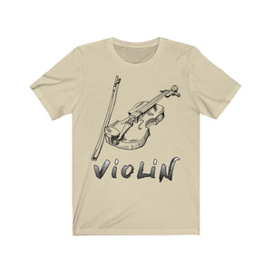 Unisex T-shirt Violin - Scattando Verkleedhuis