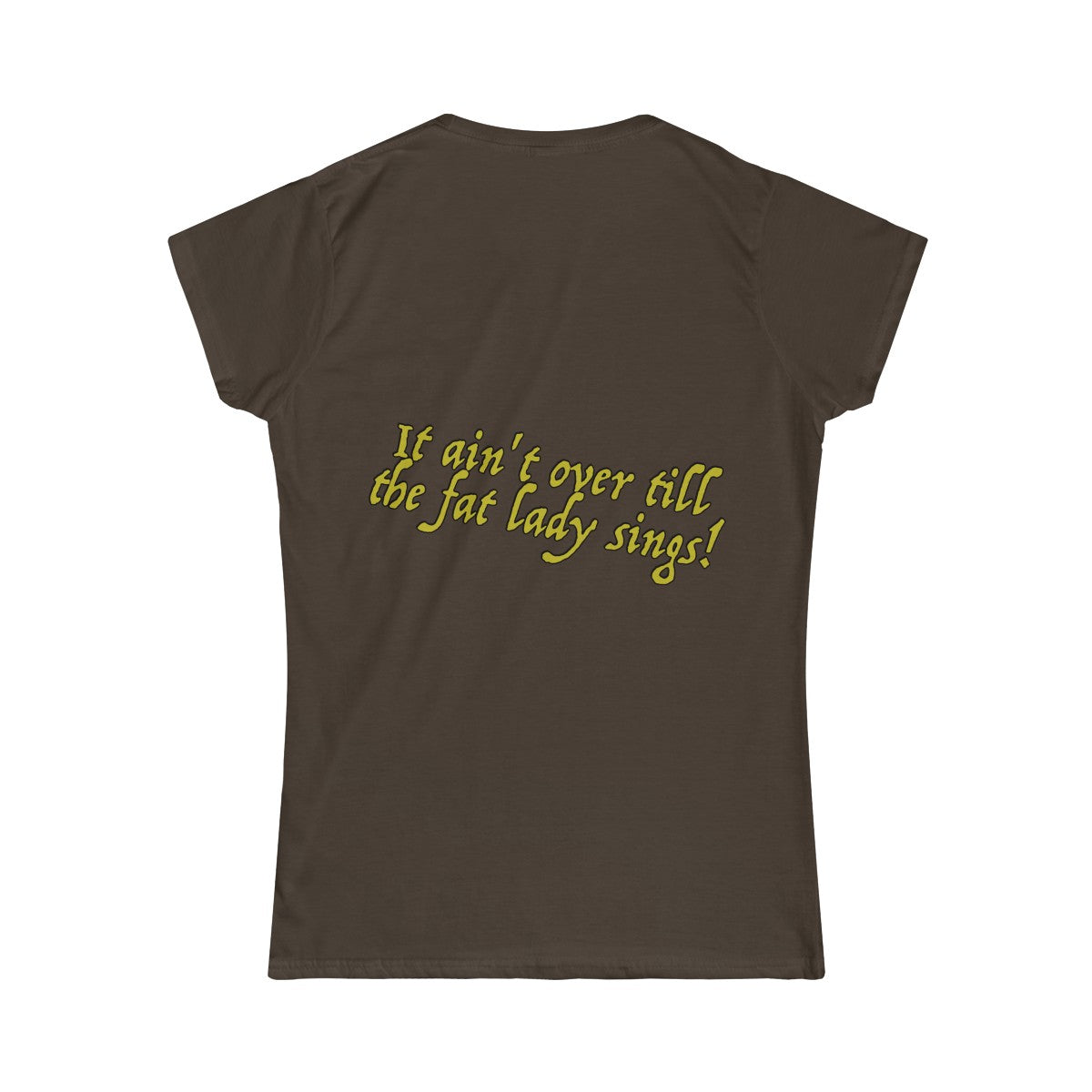 Dames T-Shirt Fat Lady Singing - Scattando Verkleedhuis