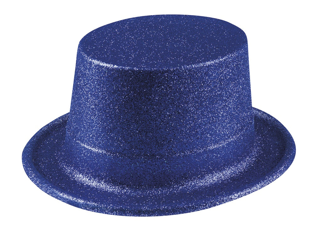 Boland hoed glitter unisex hoog, diverse kleuren