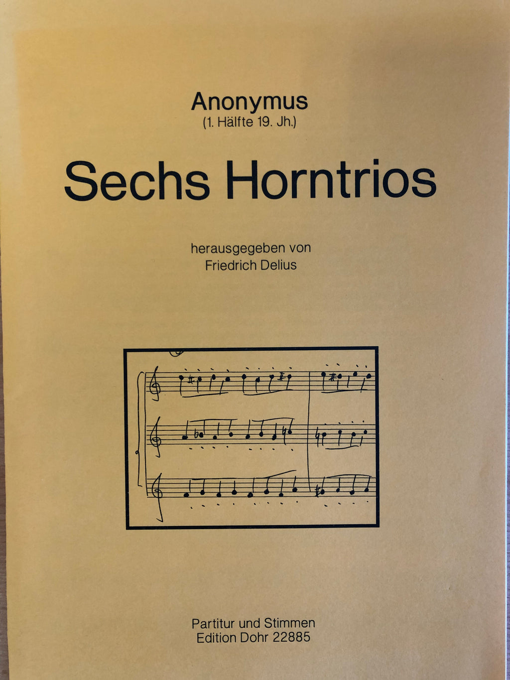Sechs Horntrios for 3 horns, Delius - Scattando Verkleedhuis