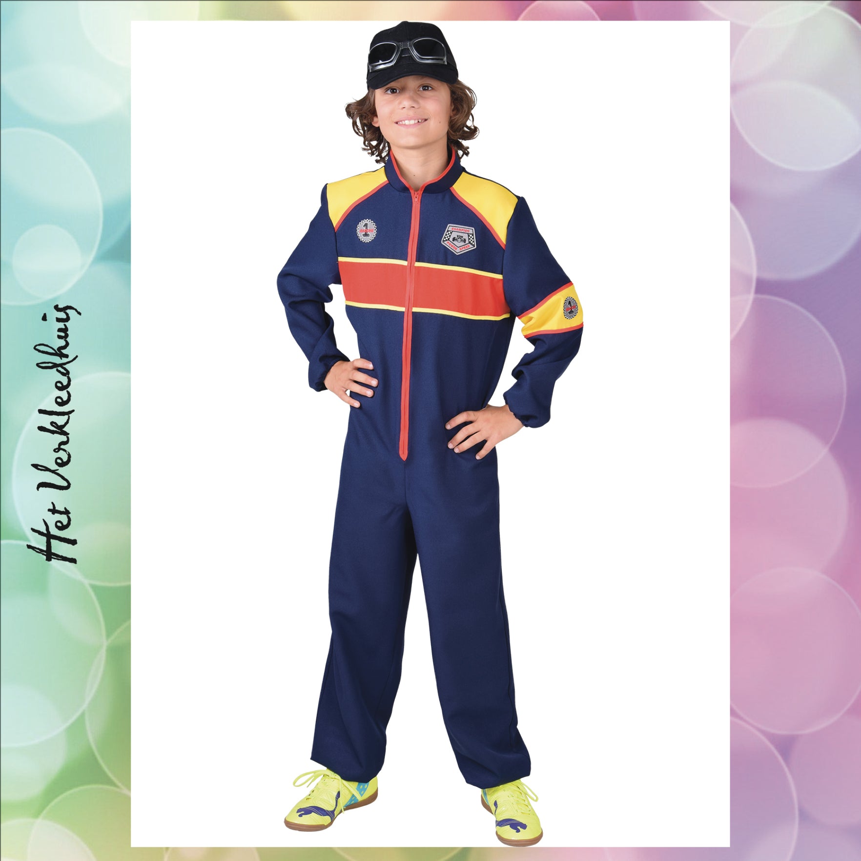Formule 1 Race Overall Outfit voor kinderen - Scattando Verkleedhuis