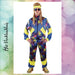 Trainingspak 80's Style Blauw Verhuur - Scattando Verkleedhuis