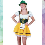 Dirndl Groen Geel diverse maten - Scattando Webshop