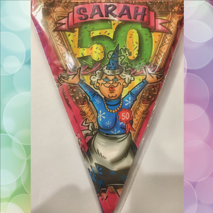 Vlaggenlijn 50 jaar Sarah - Scattando Webshop
