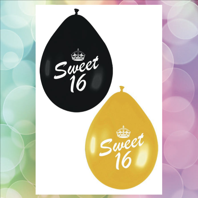 Sweet 16 Ballonnen / Ballon - Scattando Webshop