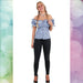 Tiroler Blouse Blauw/Wit Dames - Scattando Verkleedhuis