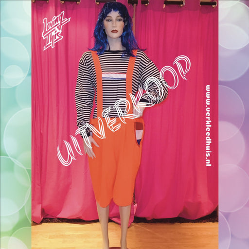 Blauw / wit gestreepte longsleeve Carnaval - Scattando Webshop