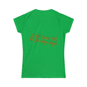 Dames T-Shirt Fat Lady Singing - Scattando Verkleedhuis