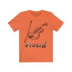 Unisex T-shirt Violin - Scattando Verkleedhuis