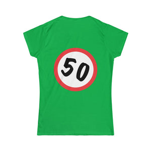T-Shirt 50, Sarah, Jarige Job, birthday - Scattando Verkleedhuis