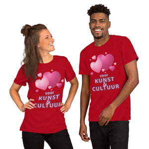 Love Kunst & Cultuur Short-Sleeve Unisex T-Shirt, gratis verzendkosten - Scattando Verkleedhuis