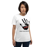 STOP! Keep your distance Short-Sleeve Unisex T-Shirt - Scattando Verkleedhuis