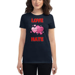 Love is Stronger than Hate Women's short sleeve t-shirt - Scattando Verkleedhuis