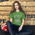 I give up Short-Sleeve Unisex T-Shirt, gratis verzending! - Scattando Verkleedhuis