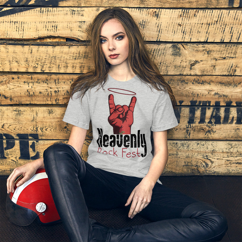 Heavenly Rock Fest T-shirt, gratis verzending - Scattando Verkleedhuis