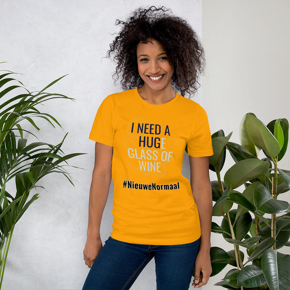 Nieuwe Normaal Unisex T-Shirt I Need A Hug, gratis verzending - Scattando Verkleedhuis