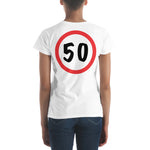 T-Shirt 50, Sarah, Jarige Job, birthday - Scattando Verkleedhuis