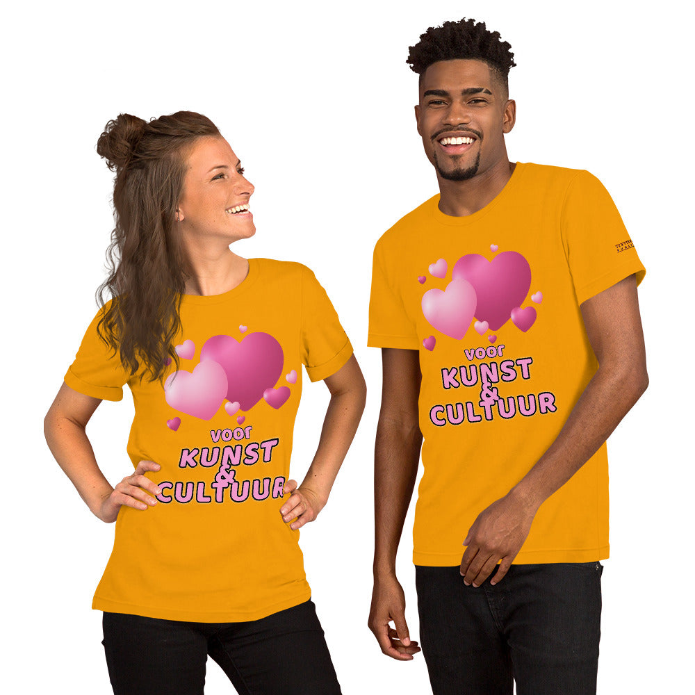 Love Kunst & Cultuur Short-Sleeve Unisex T-Shirt, gratis verzendkosten - Scattando Verkleedhuis