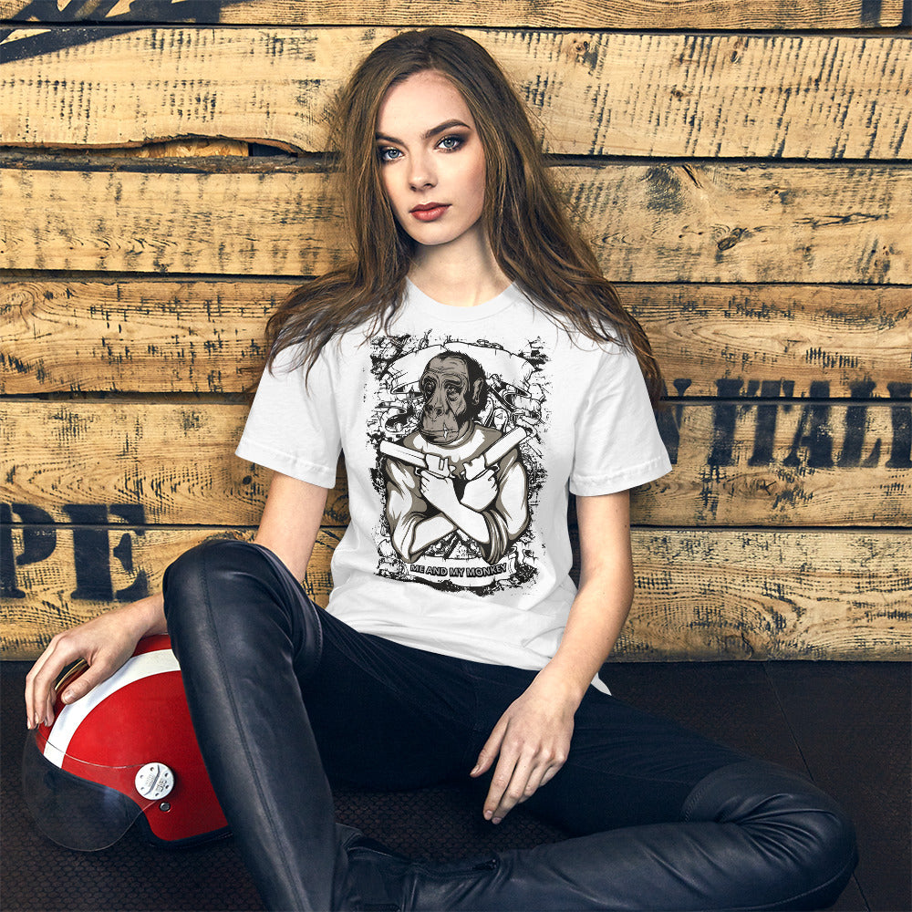 Me and My Monkey Short-Sleeve Unisex T-Shirt - Scattando Verkleedhuis