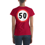 T-Shirt 50, Sarah, Jarige Job, birthday - Scattando Verkleedhuis